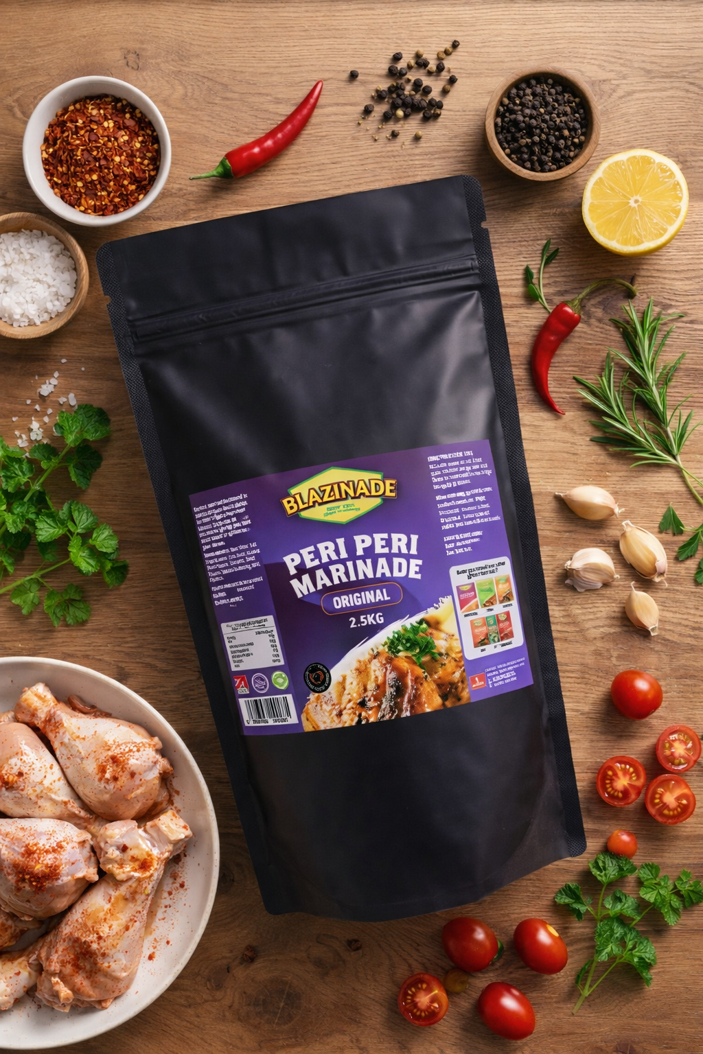 Peri Peri Chicken & Rice Bowl with Garlic & Herb Sauce