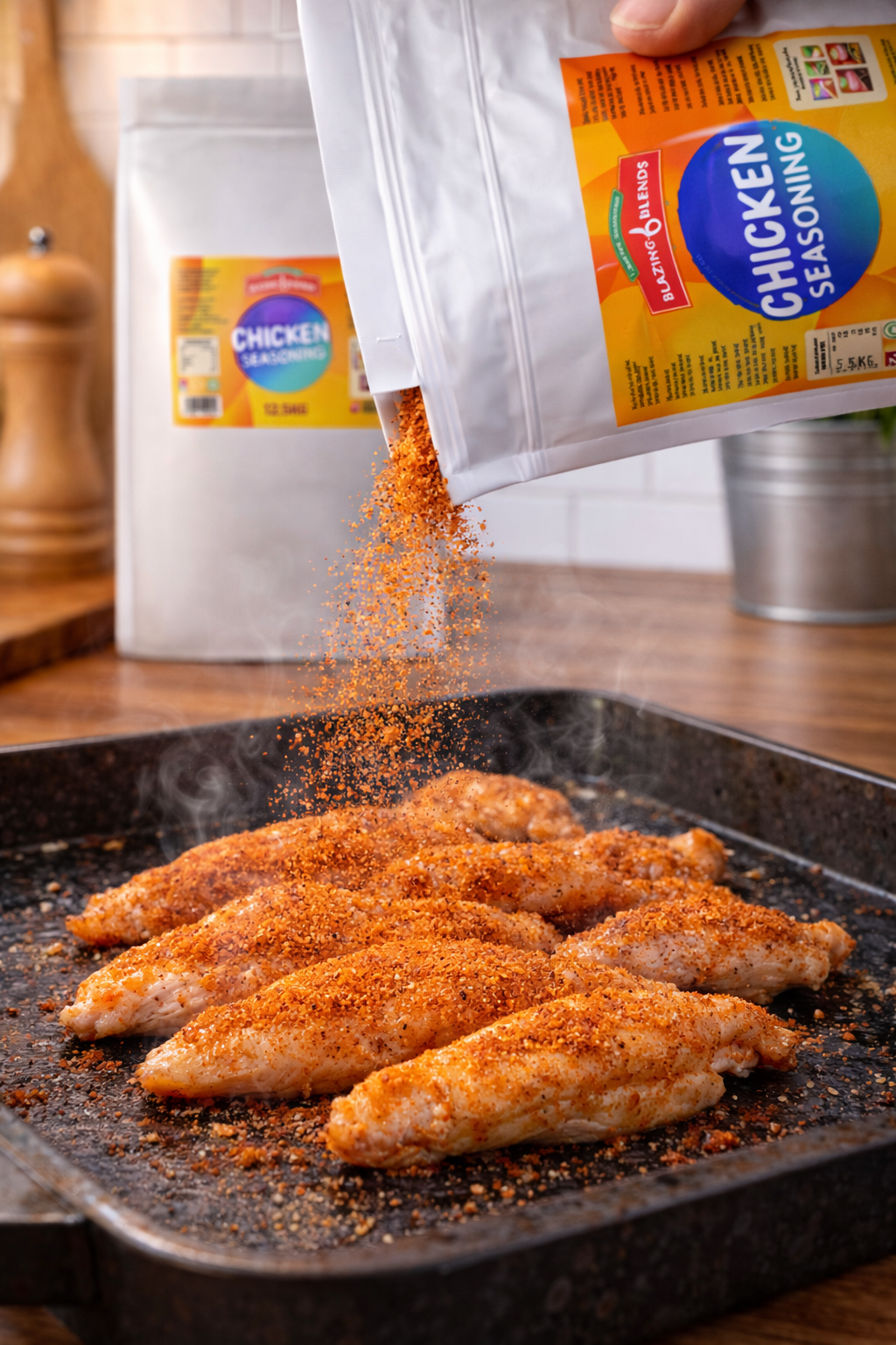 Blazing Chicken Seasoning Mix 12.5kg – Bulk Chicken Spice Blend for Takeaways