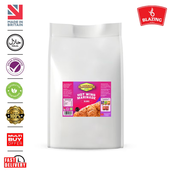 Blazinade Peri Peri Hot Wing Marinade 12.5kg, Bulk Spicy Chicken Wing Seasoning