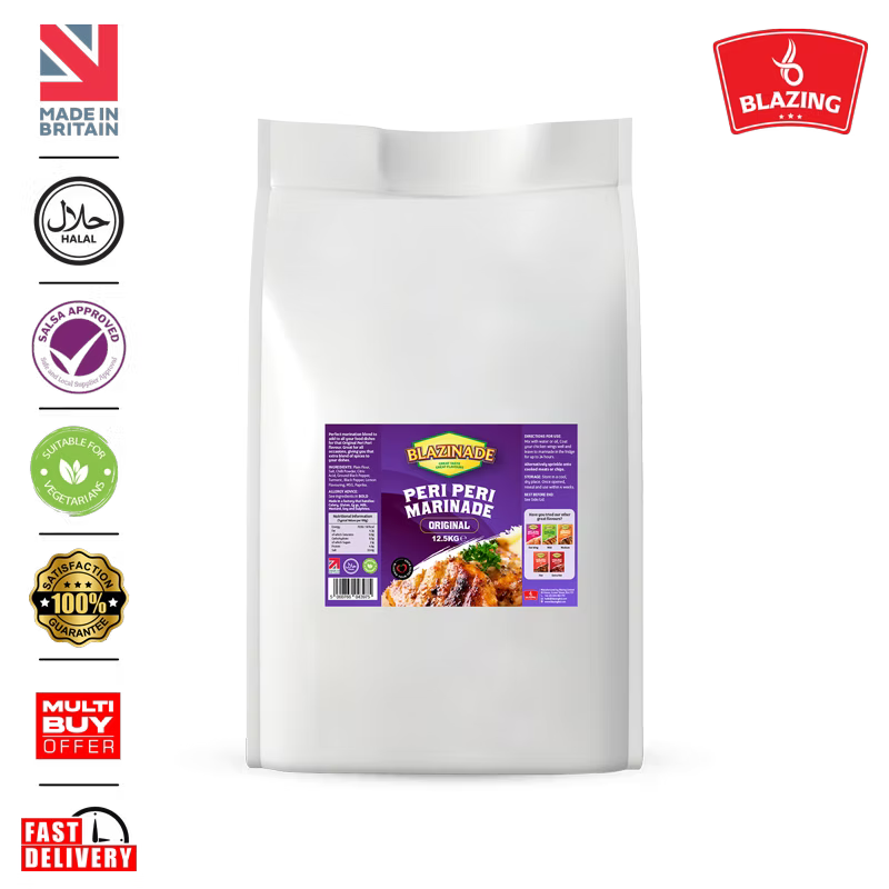 Blazinade Peri Peri Original Marinade 12.5kg, Bulk Chicken & Meat Seasoning
