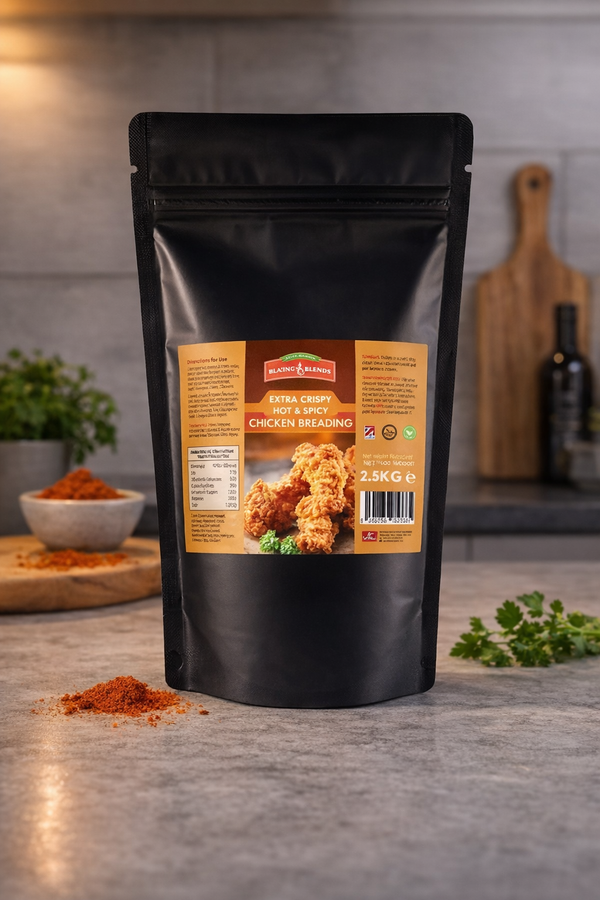 Extra Crispy Hot & Spicy Chicken Breading 2.5kg, Crispy Fried Chicken Coating Mix