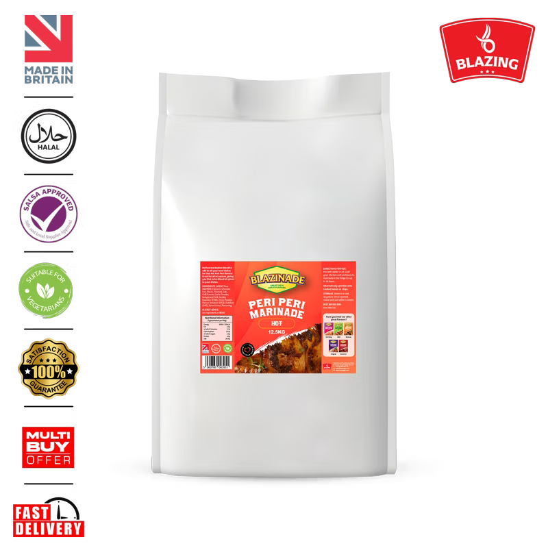 Blazinade Peri Peri Hot Marinade 12.5kg, Bulk Spicy Chicken Marinade