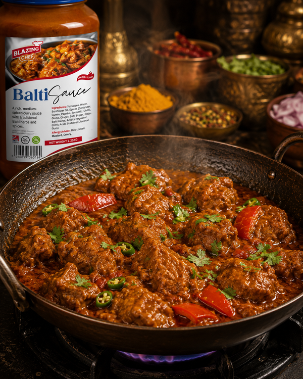 Blazing Balti Sauce 2.25kg, Authentic Spiced Ready-to-Use Curry Sauce