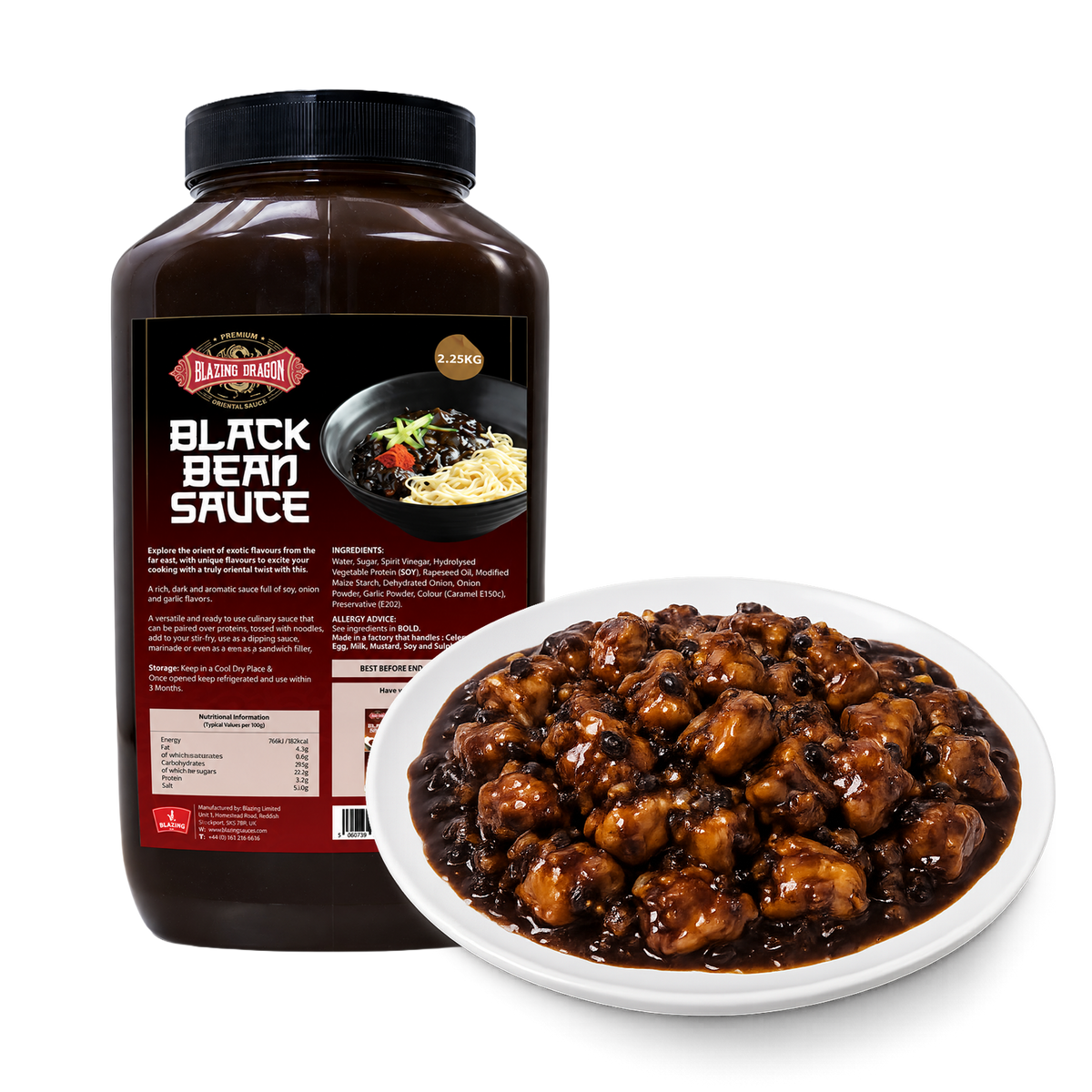 Blazing Black Bean Sauce 2.25kg – Wholesale Chinese Style Stir Fry Sauce