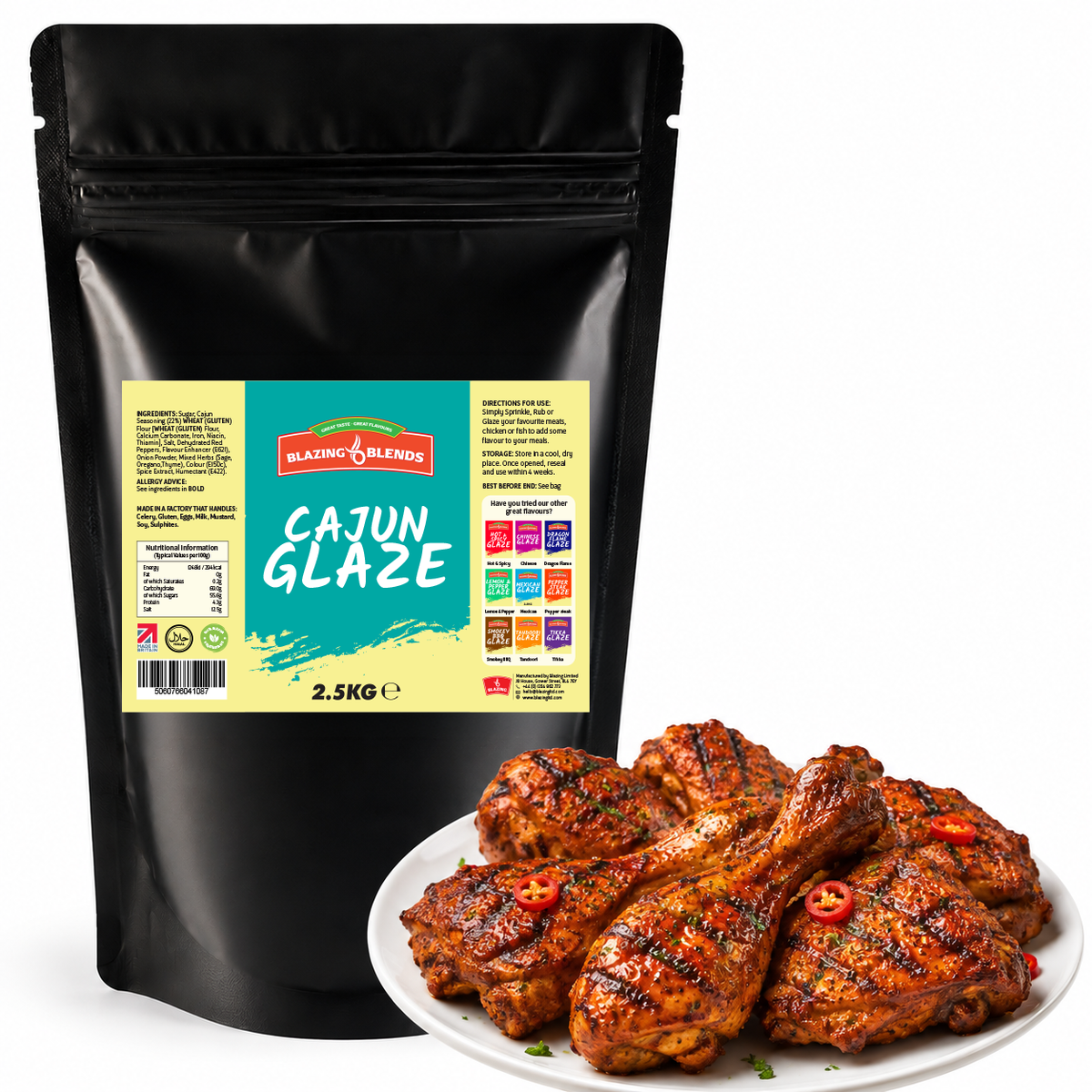 Cajun Glaze Sauce 2.5kg – Smoky Cajun Wing & Chicken Glaze for Catering