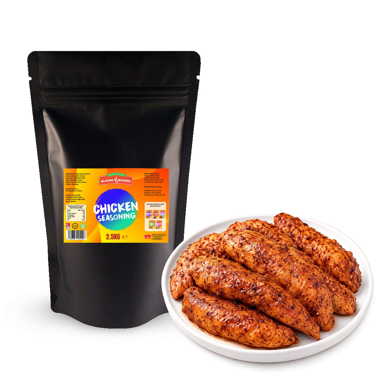 Blazing Chicken Seasoning Mix 2.5kg – Takeaway Style Chicken Spice Blend