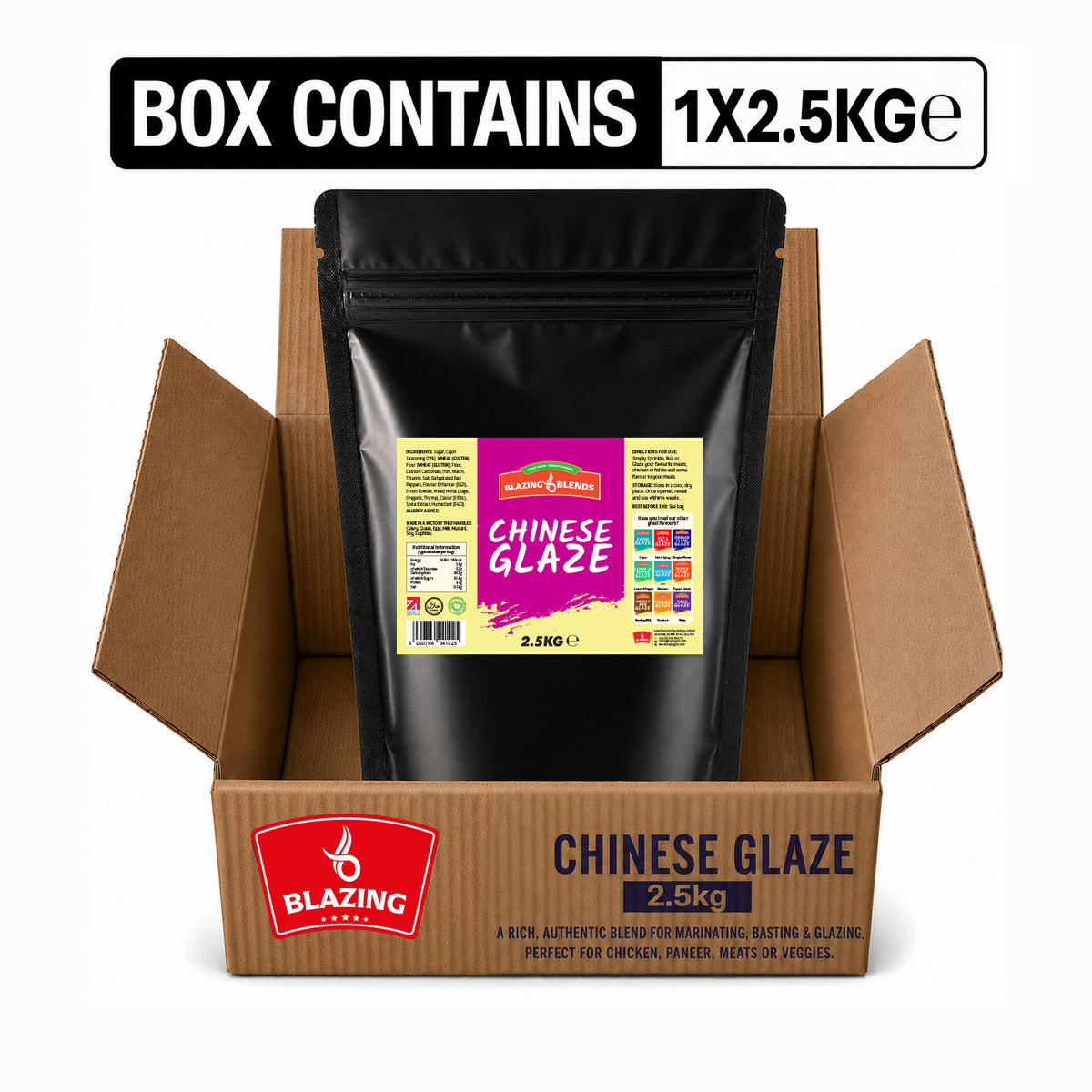 Chinese Glaze Sauce 2.5kg – Sweet & Sticky Chinese Style Glaze for Chicken & Wings