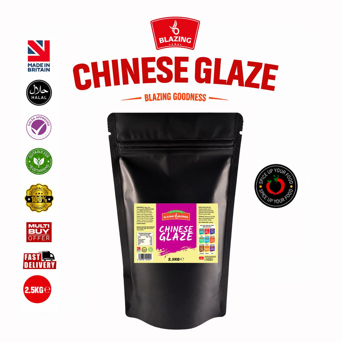 Chinese Glaze Sauce 2.5kg – Sweet & Sticky Chinese Style Glaze for Chicken & Wings