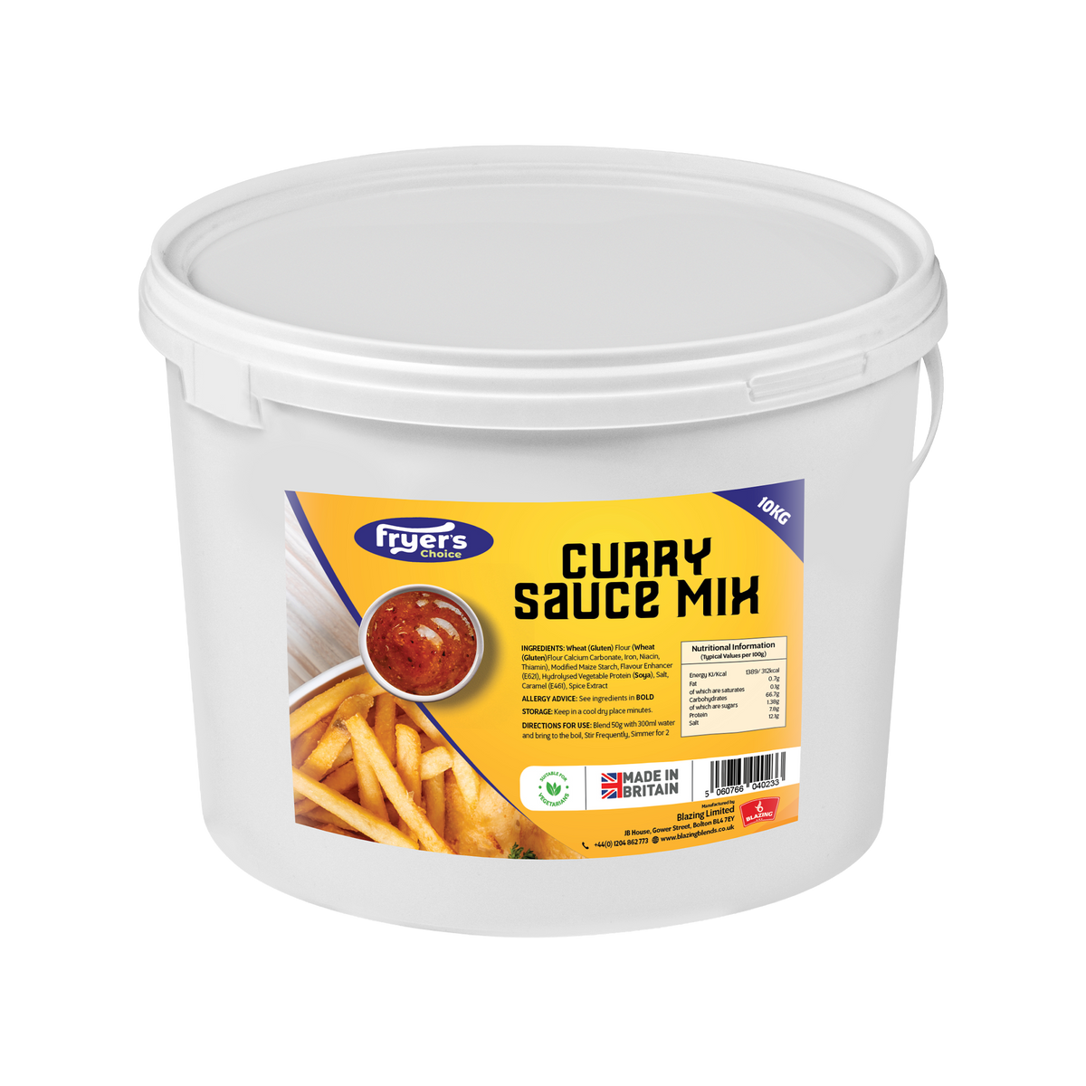 Blazing Curry Sauce Mix 10kg – Authentic Takeaway Style Curry Sauce Base