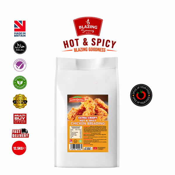 Extra Crispy Hot & Spicy Chicken Breading 12.5kg, Bulk Fried Chicken Coating Mix