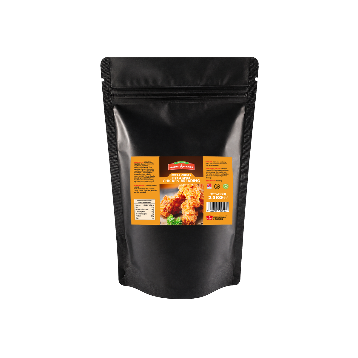 Extra Crispy Hot & Spicy Chicken Breading 2.5kg, Crispy Fried Chicken Coating Mix