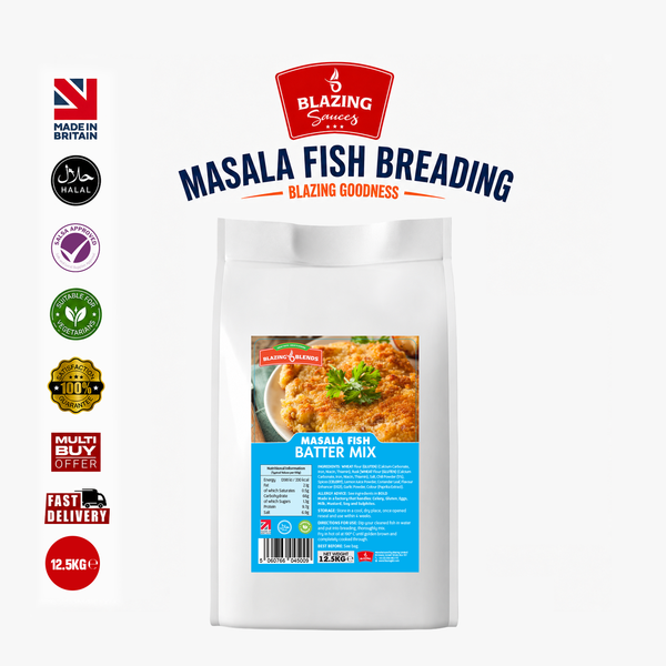 Blazing Fish Masala Batter Mix 12.5kg – Crispy Spiced Fish Batter