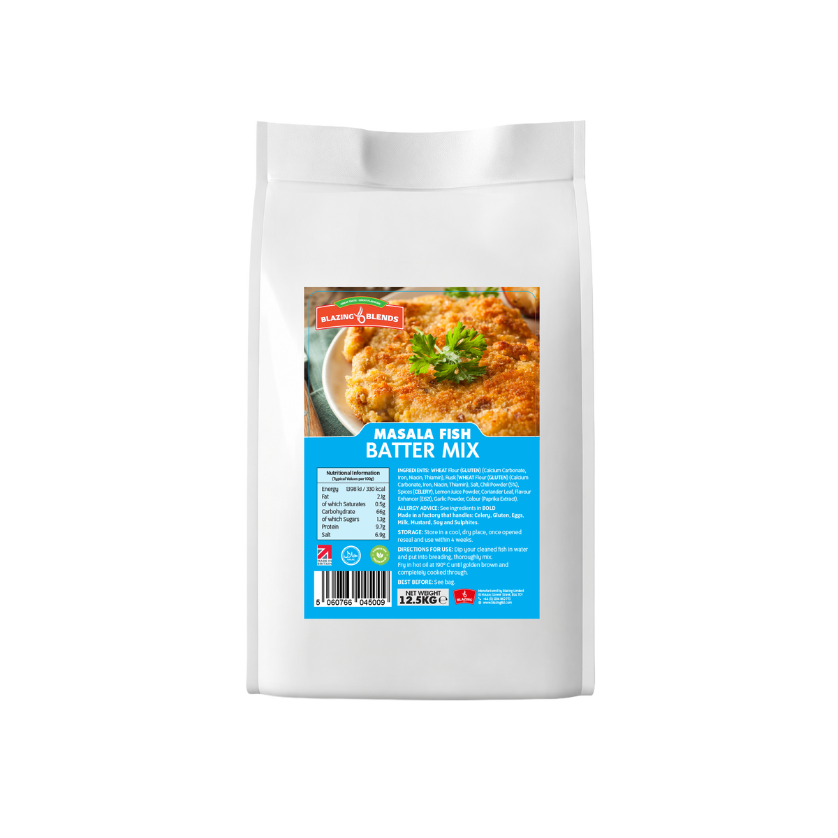 Blazing Fish Masala Batter Mix 12.5kg – Crispy Spiced Fish Batter