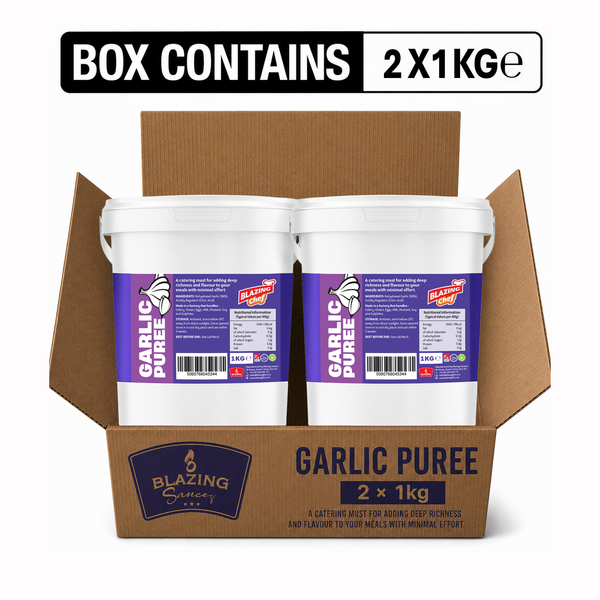 Garlic Purée 1kg Catering Tub, Perfect For Seasoning Chicken, Meats & Vegetables