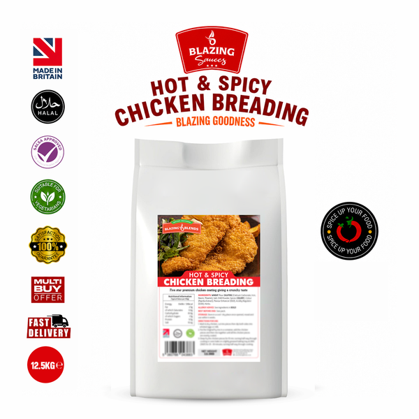 Blazing Hot & Spicy Chicken Breading 12.5kg – Crispy Spicy Chicken Coating