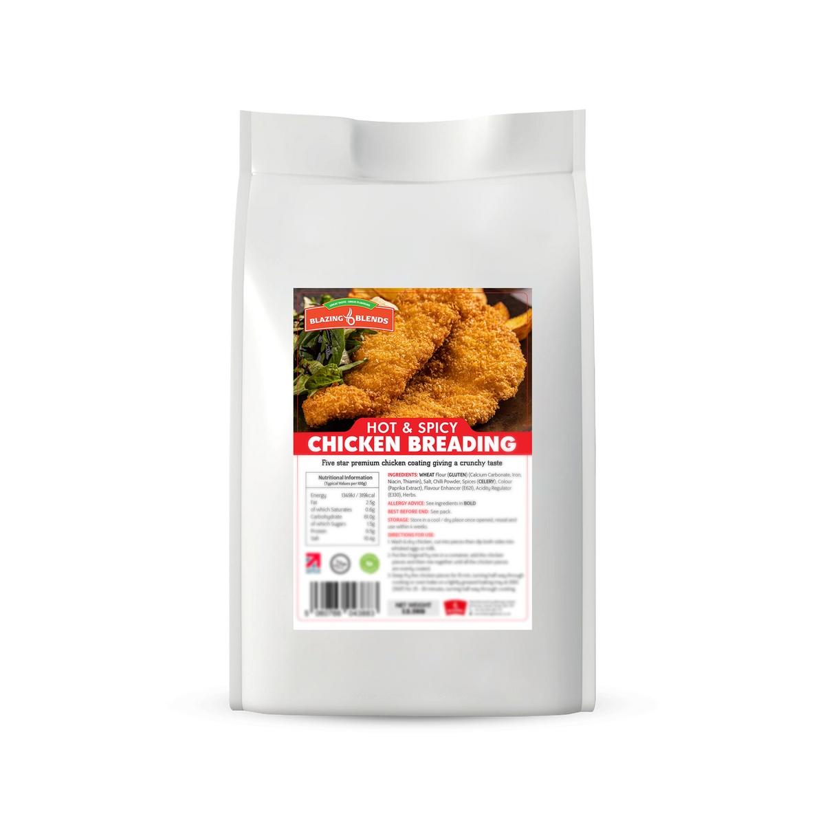 Blazing Hot & Spicy Chicken Breading 12.5kg – Crispy Spicy Chicken Coating