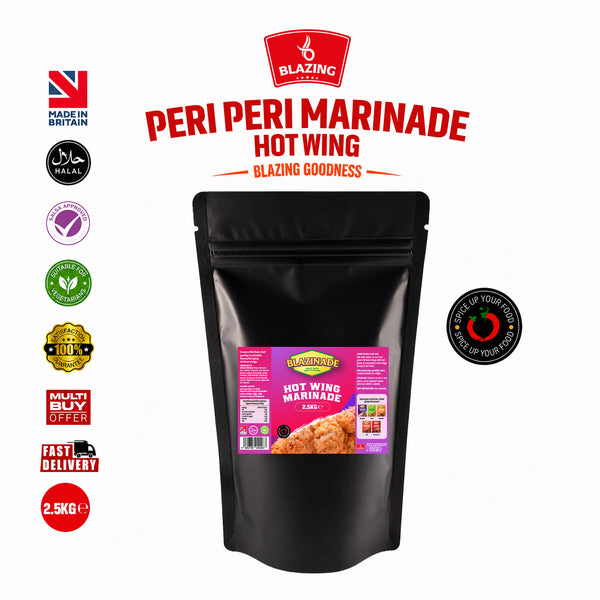 Blazinade Peri Peri Hot Wing Marinade 2.5kg, Spicy Chicken Wing Seasoning