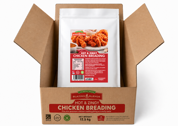 Hot & Zingy Chicken Breading 12.5kg – Bulk Spicy Fried Chicken Coating Mix