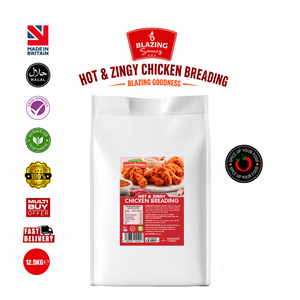 Hot & Zingy Chicken Breading 12.5kg – Bulk Spicy Fried Chicken Coating Mix