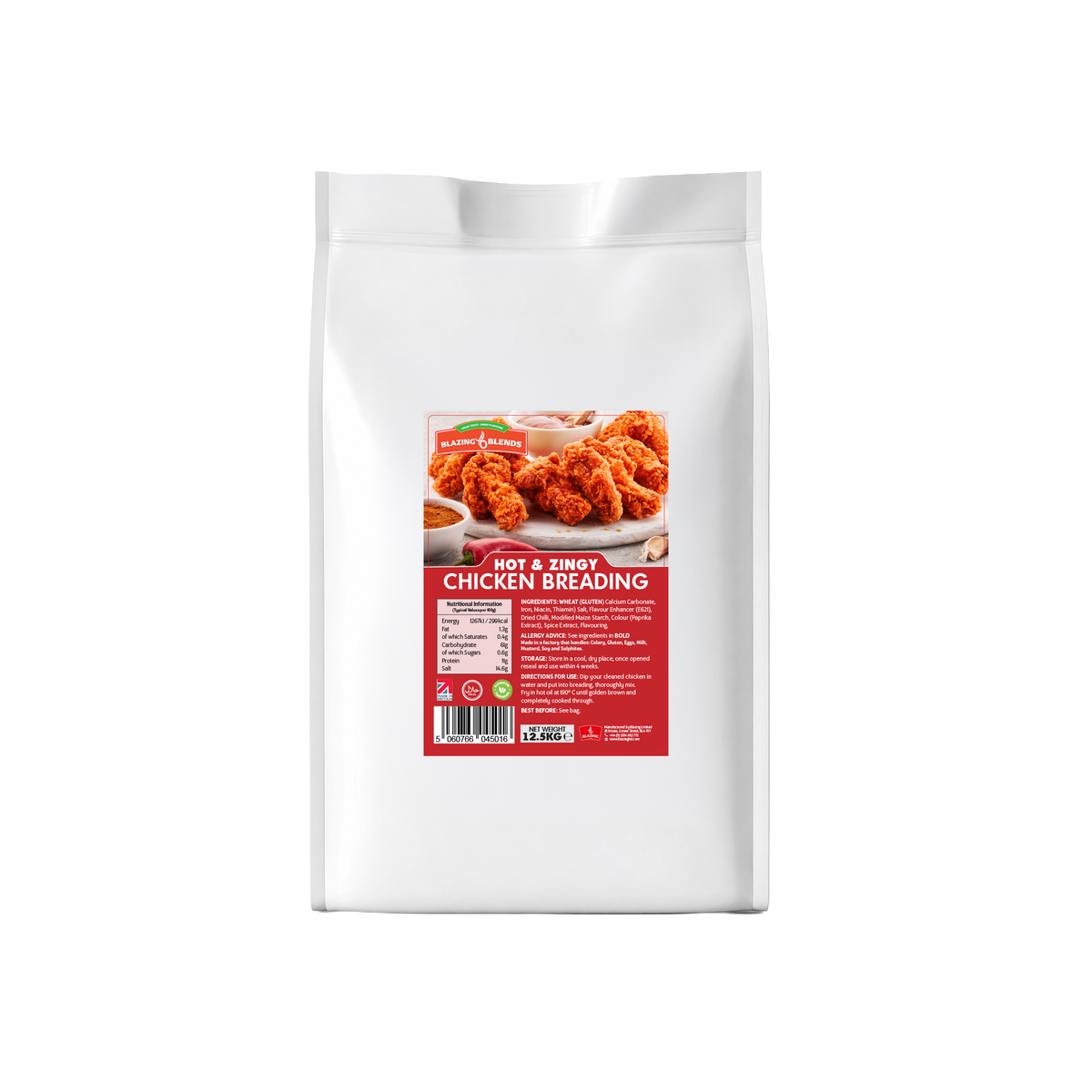 Hot & Zingy Chicken Breading 12.5kg – Bulk Spicy Fried Chicken Coating Mix