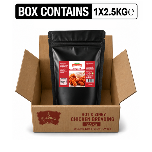 Hot & Zingy Chicken Breading 2.5kg – Spicy Crispy Fried Chicken Coating Mix