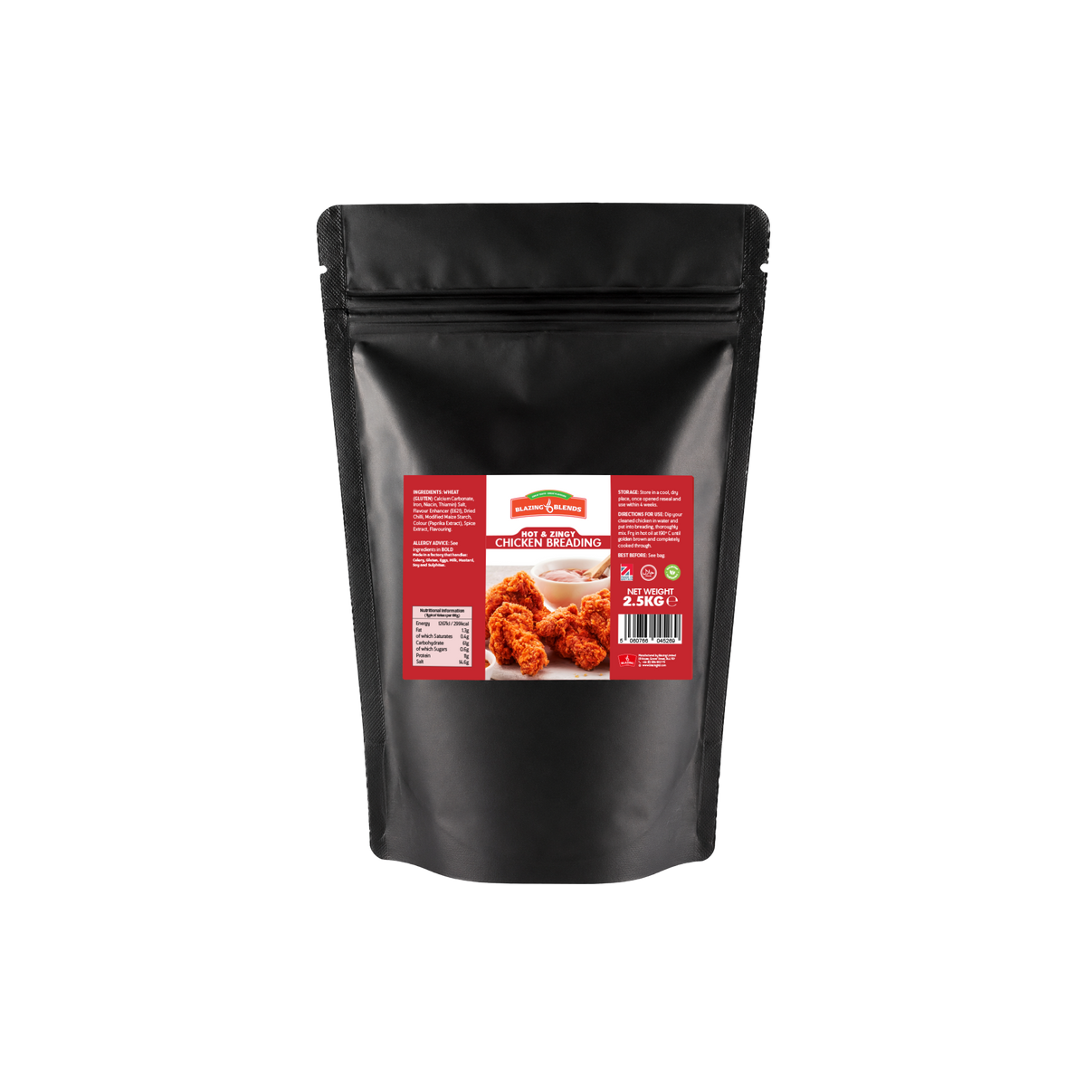 Hot & Zingy Chicken Breading 2.5kg – Spicy Crispy Fried Chicken Coating Mix