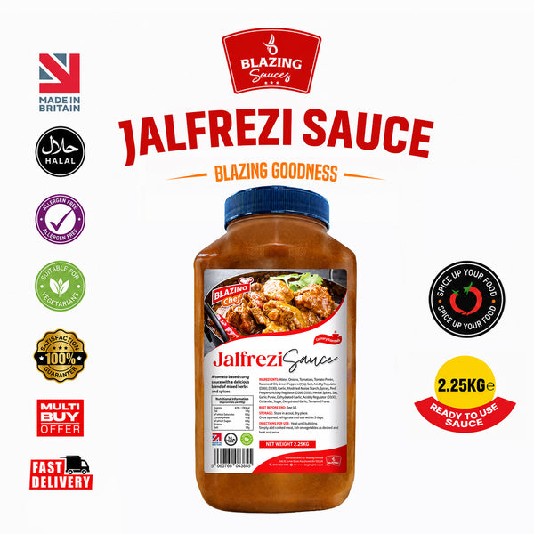 Blazing Jalfrezi Sauce 2.25kg, Spicy & Tangy Ready-to-Use Curry Sauce