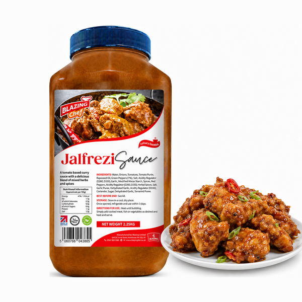 Blazing Jalfrezi Sauce 2.25kg, Spicy & Tangy Ready-to-Use Curry Sauce