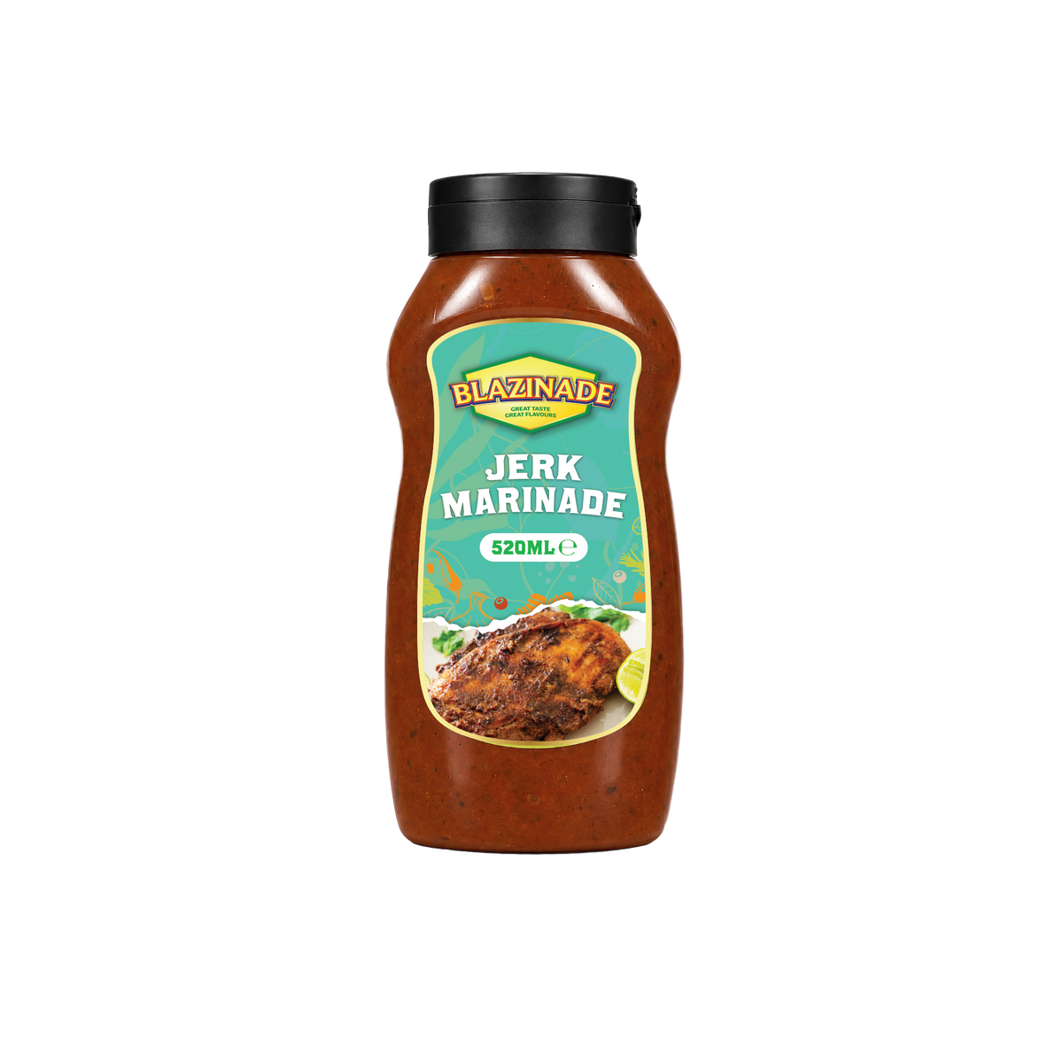 Blazing Jerk Marinade Sauce 520ml, for Chicken, Meat & Vegetables