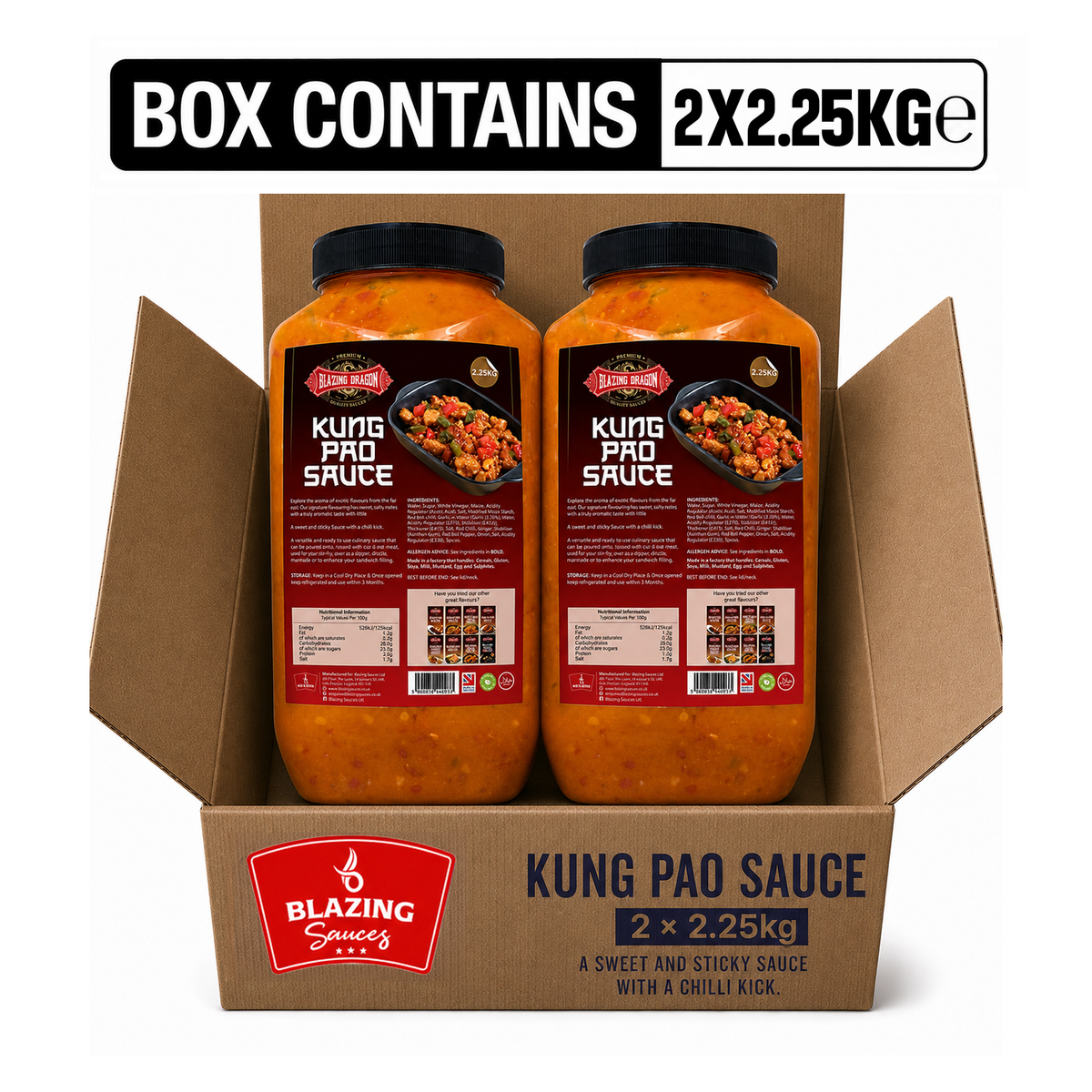 Blazing Kung Pao Sauce 2.25kg – Wholesale Spicy Sweet Chinese Stir Fry Sauce