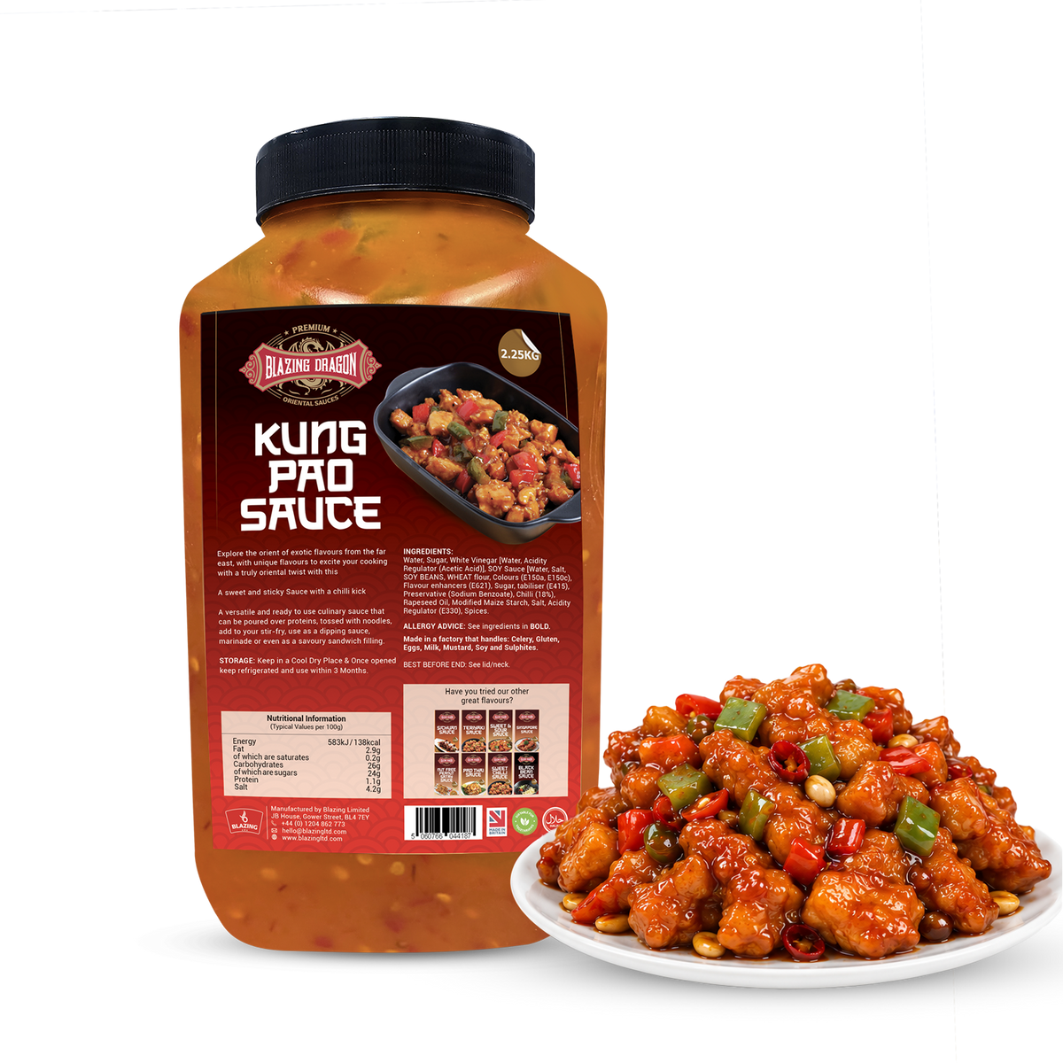 Blazing Kung Pao Sauce 2.25kg – Wholesale Spicy Sweet Chinese Stir Fry Sauce