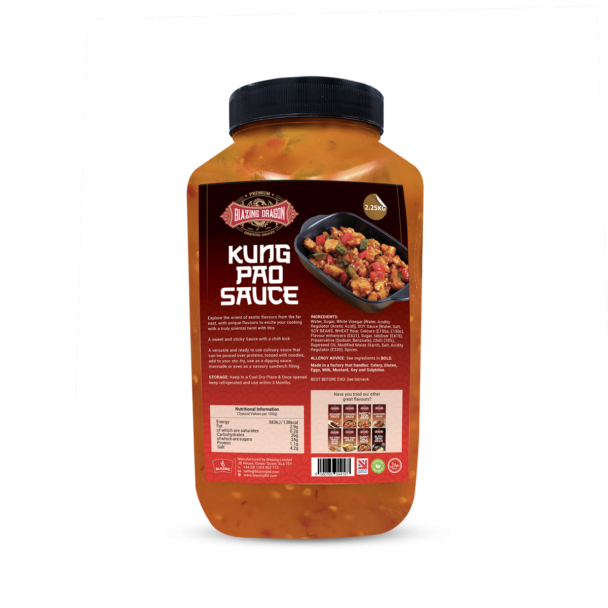 Blazing Kung Pao Sauce 2.25kg – Wholesale Spicy Sweet Chinese Stir Fry Sauce
