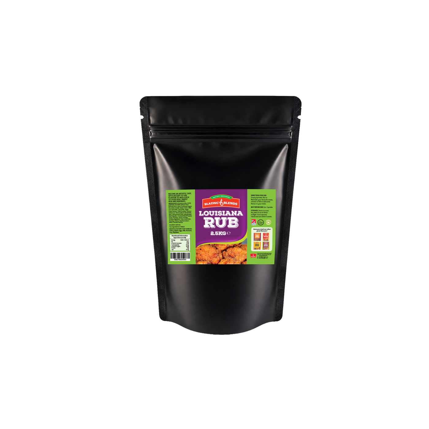 Blazing Louisiana Cajun Dry Rub Seasoning 2.5kg