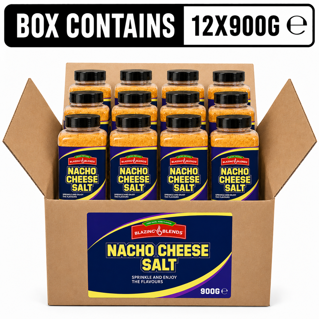 Blazing Nacho Salt Seasoning – Cheesy Nacho Chip Seasoning (900g)