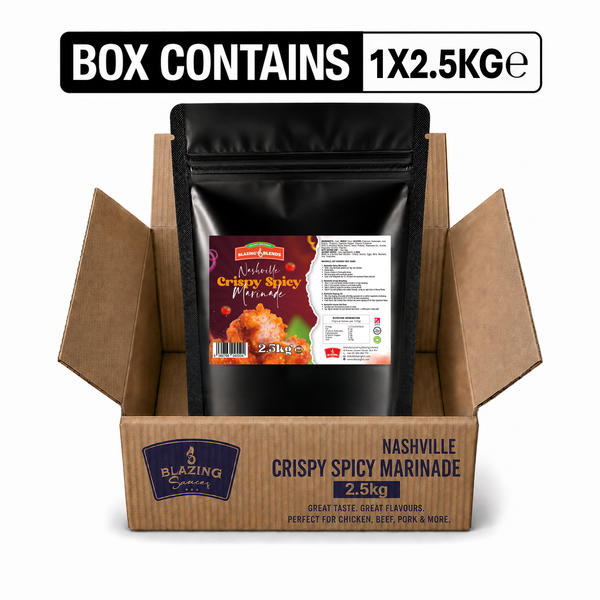 Blazing Nashville Crispy Spicy Marinade 2.5kg, Fried Chicken Coating & Wing Seasoning