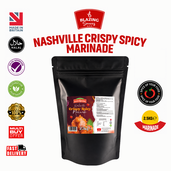 Blazing Nashville Crispy Spicy Marinade 2.5kg, Fried Chicken Coating & Wing Seasoning