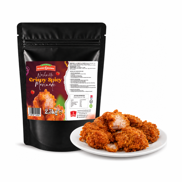 Blazing Nashville Crispy Spicy Marinade 2.5kg, Fried Chicken Coating & Wing Seasoning