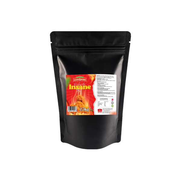 Nashville Insane Hot Seasoning, Extra Hot Chicken Coating Powder 2.5kg