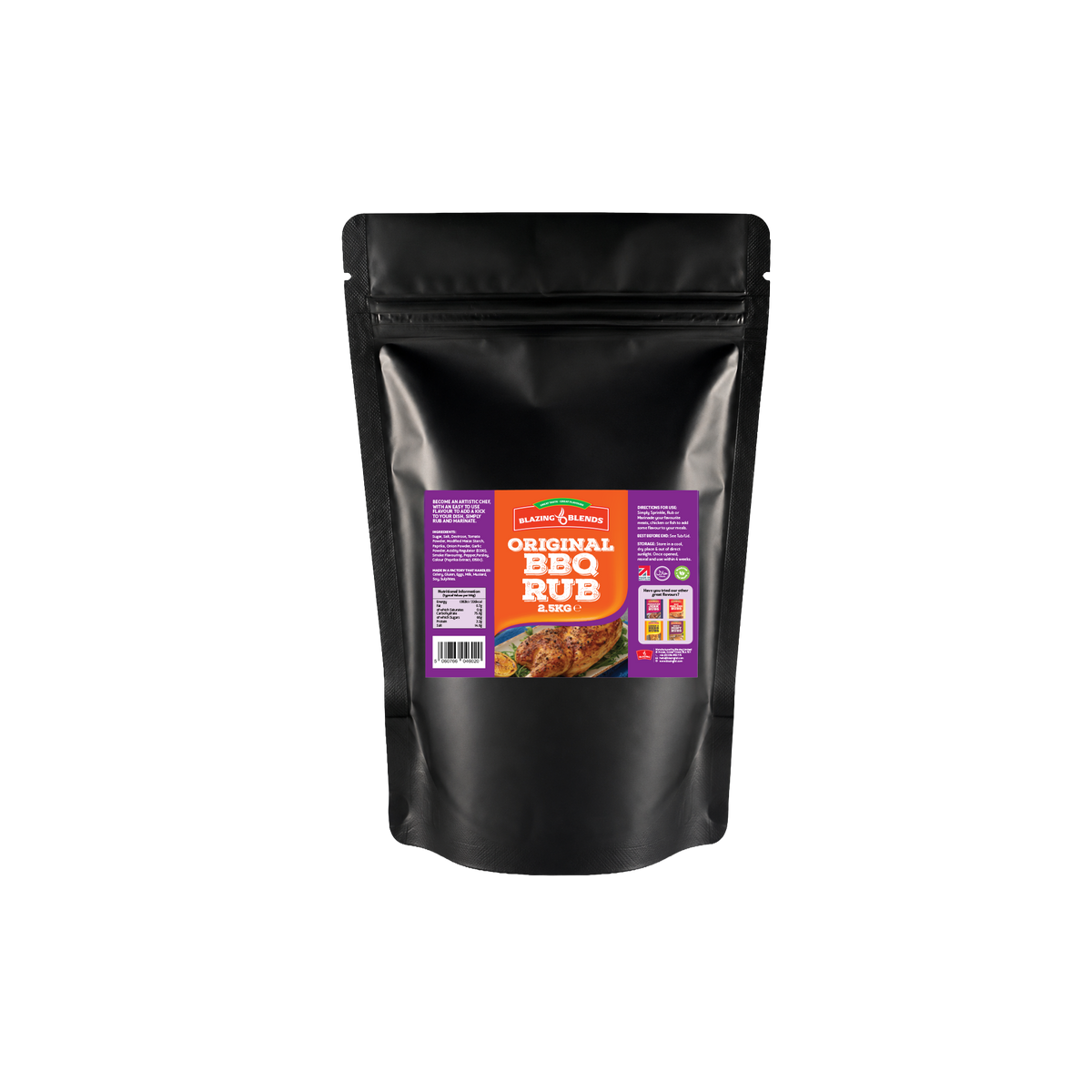 Blazing Original Dry BBQ Rub Seasoning 2.5kg
