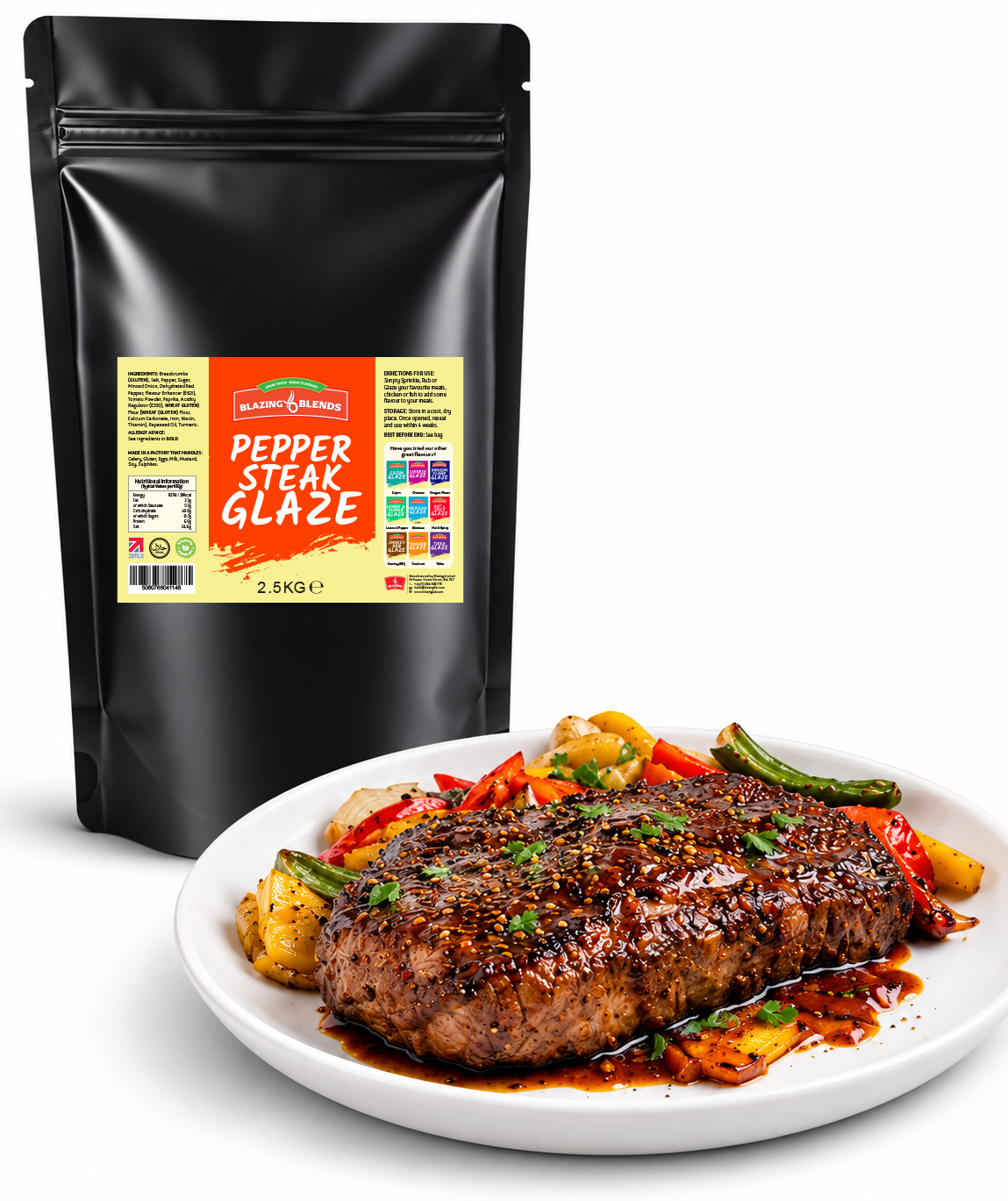 Pepper Steak Glaze 2.5kg – Chinese Style Pepper Steak Sauce for Catering