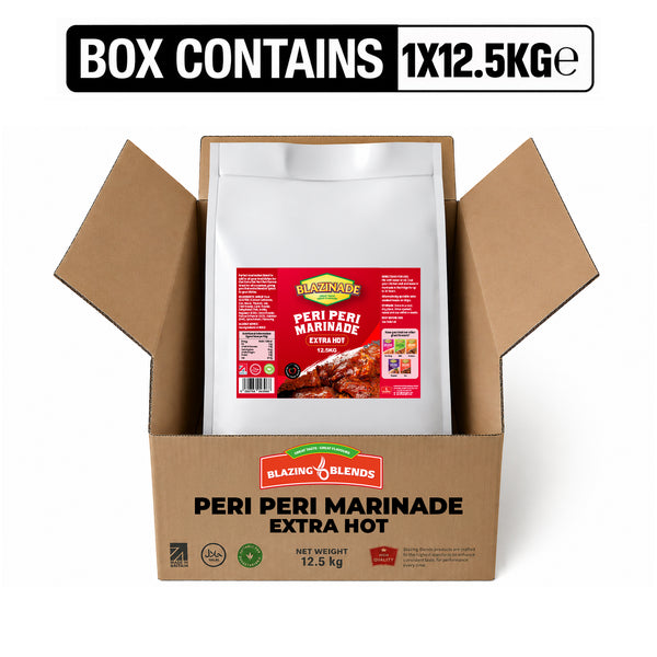 Blazing Peri Peri Extra Hot Marinade 12.5kg, Spicy Chicken & Grill Seasoning