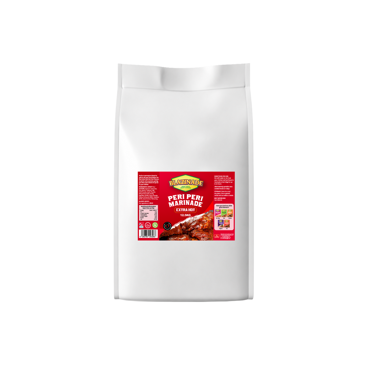Blazing Peri Peri Extra Hot Marinade 12.5kg, Spicy Chicken & Grill Seasoning