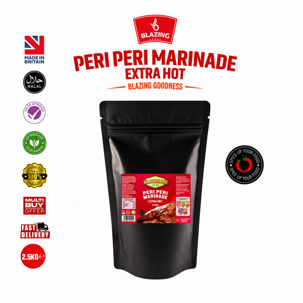 Blazing Peri Peri Extra Hot Marinade 2.5kg, Spicy Chicken & Grill Seasoning