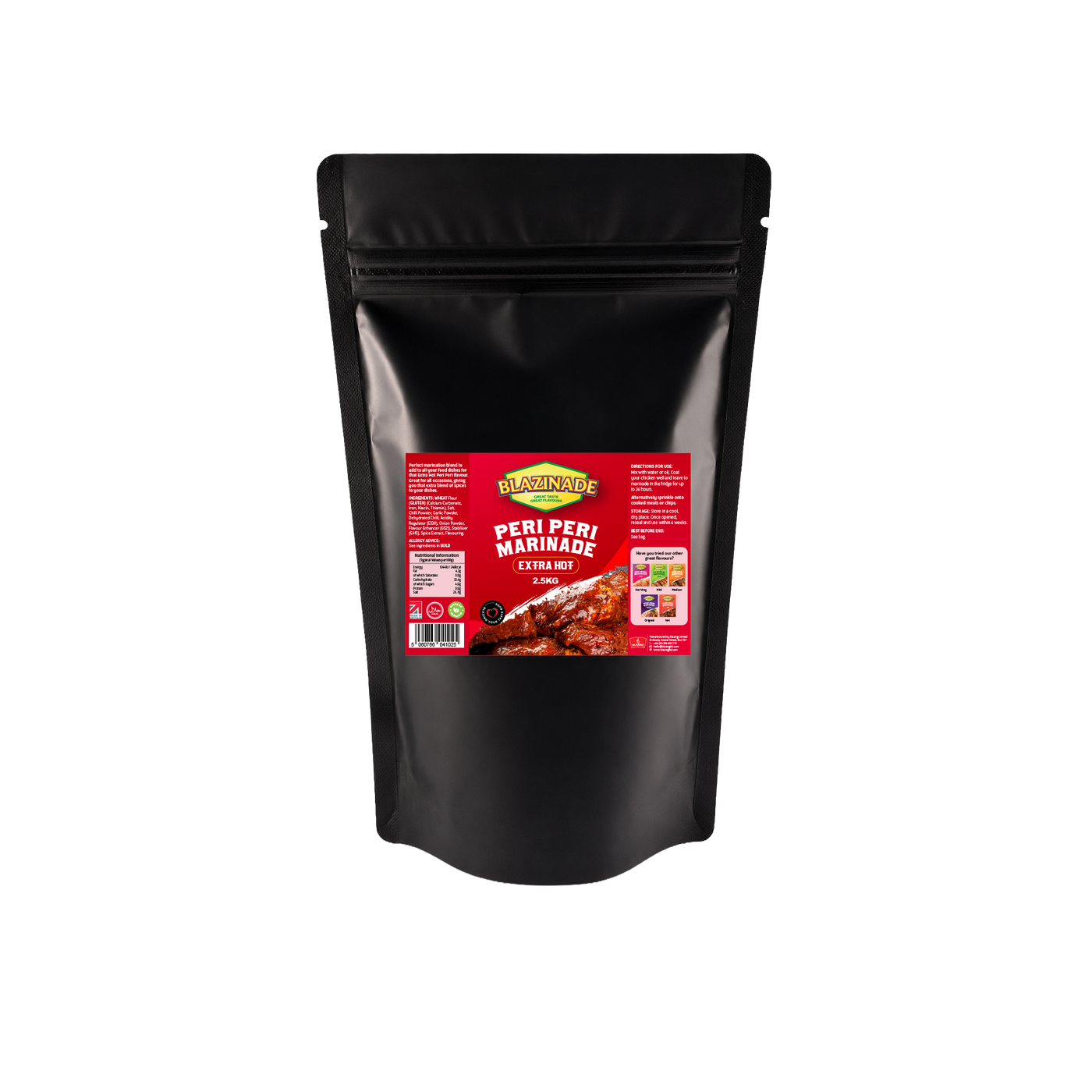 Blazing Peri Peri Extra Hot Marinade 2.5kg, Spicy Chicken & Grill Seasoning