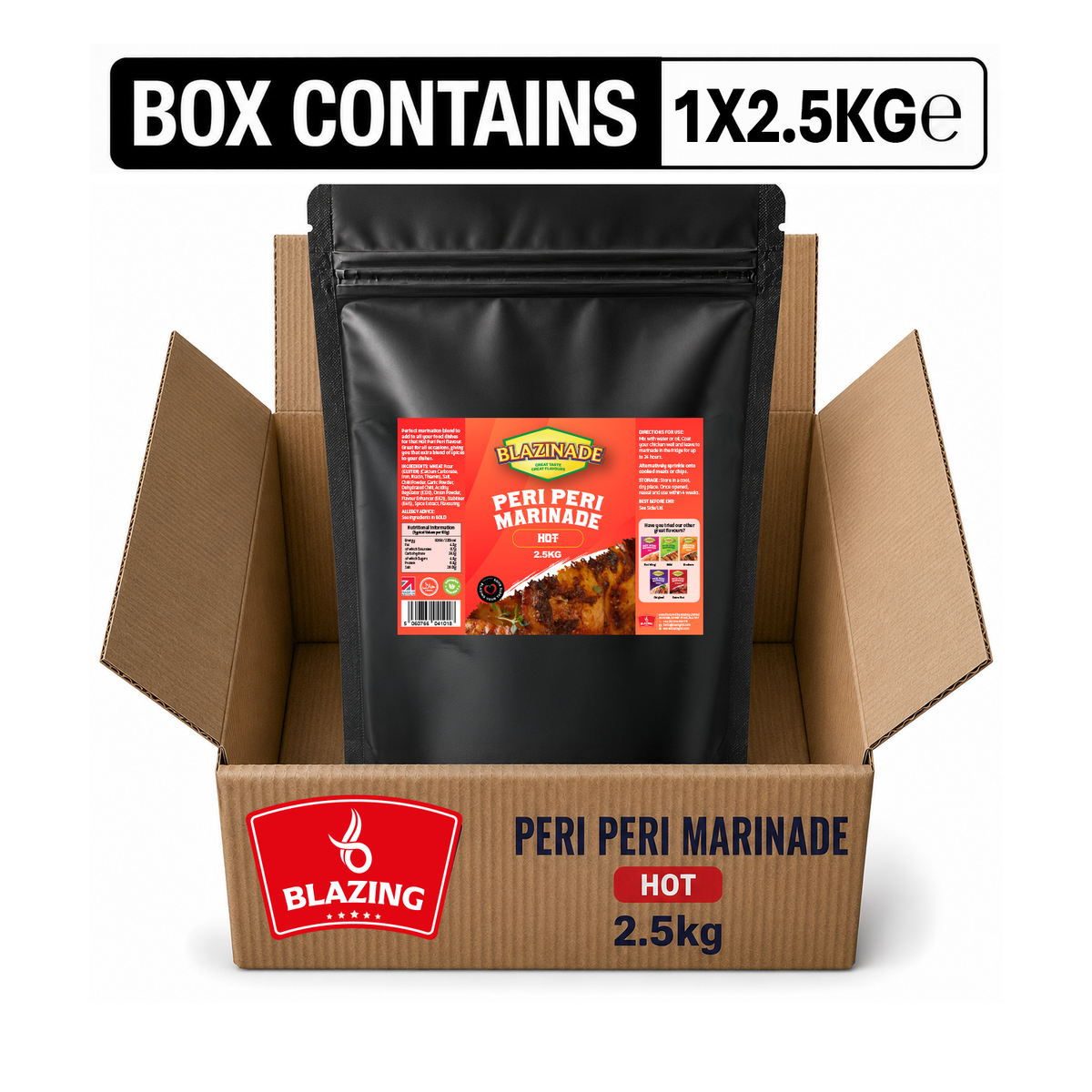 Blazinade Peri Peri Hot Marinade 2.5kg, Spicy Chicken & Grill Seasoning