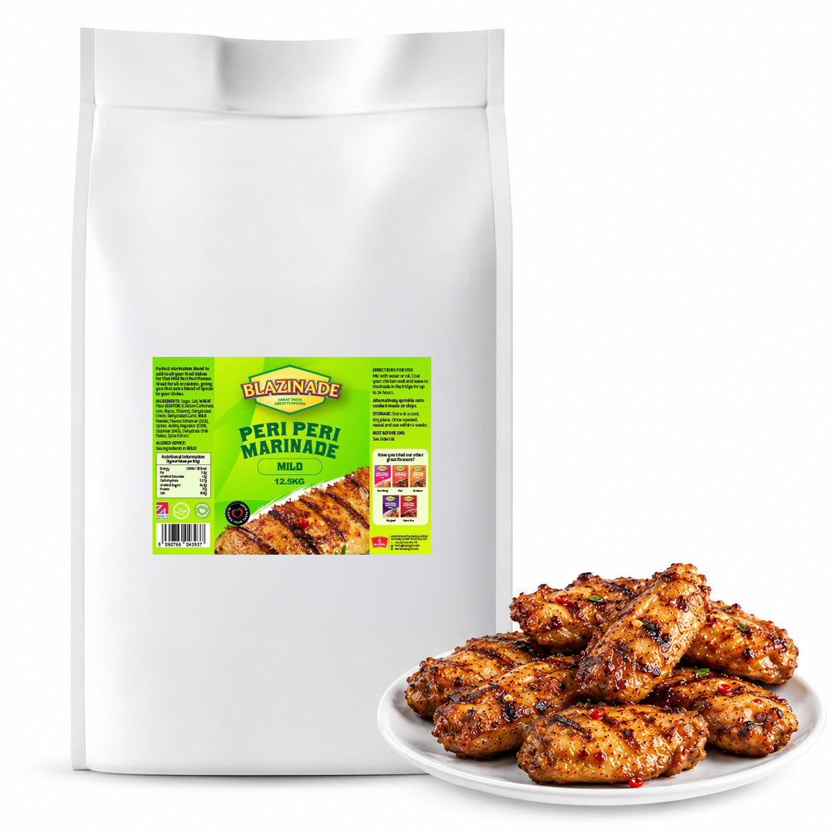 Blazinade Peri Peri Mild Marinade 12.5kg, Bulk Chicken & Meat Seasoning