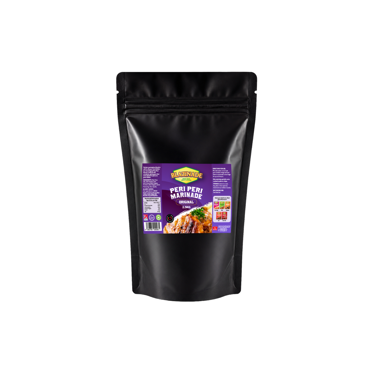 Blazinade Peri Peri Original Marinade 2.5kg, Classic Chicken & Meat Seasoning