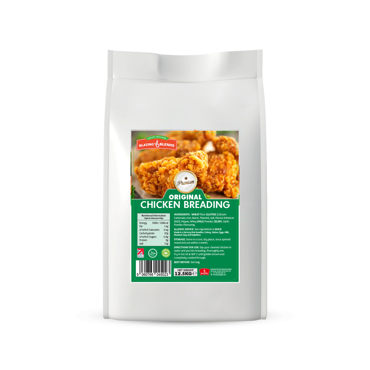 Blazing Premium Original Chicken Breading – Crispy Fried Chicken Coating 12.5kg