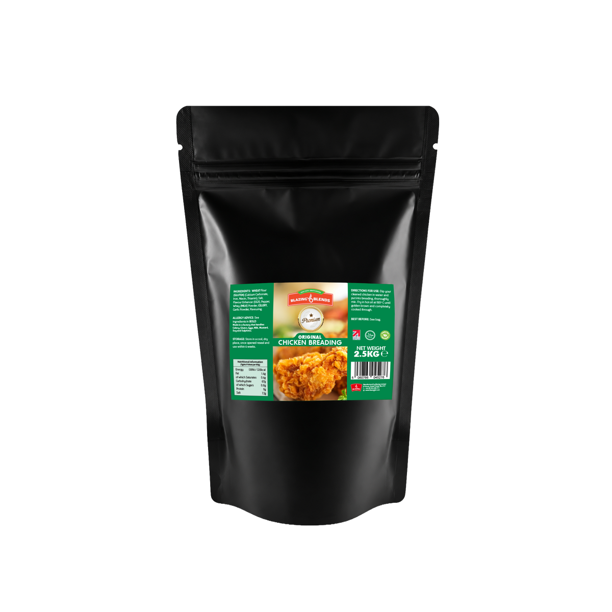 Blazing Premium Original Chicken Breading – Crispy Fried Chicken Coating 2.5kg