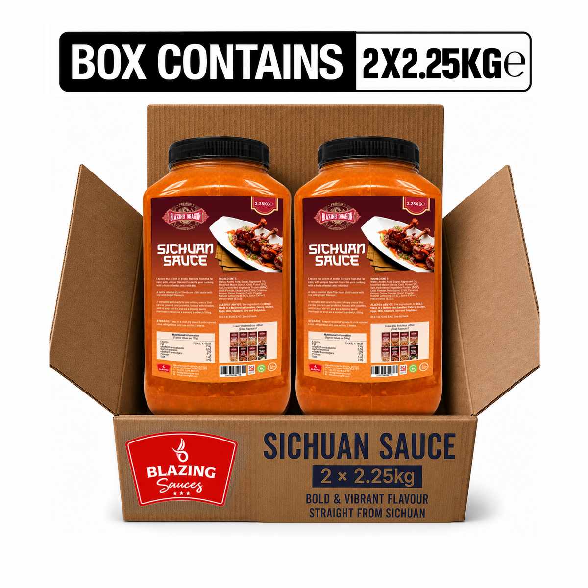 Blazing Sichuan Sauce 2.25kg – Wholesale Spicy Chinese Style Cooking Sauce